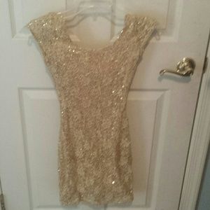 Gold Charlotte Russe dress
